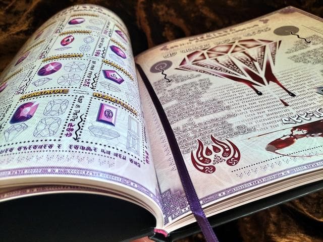 A spread from inside the Codex